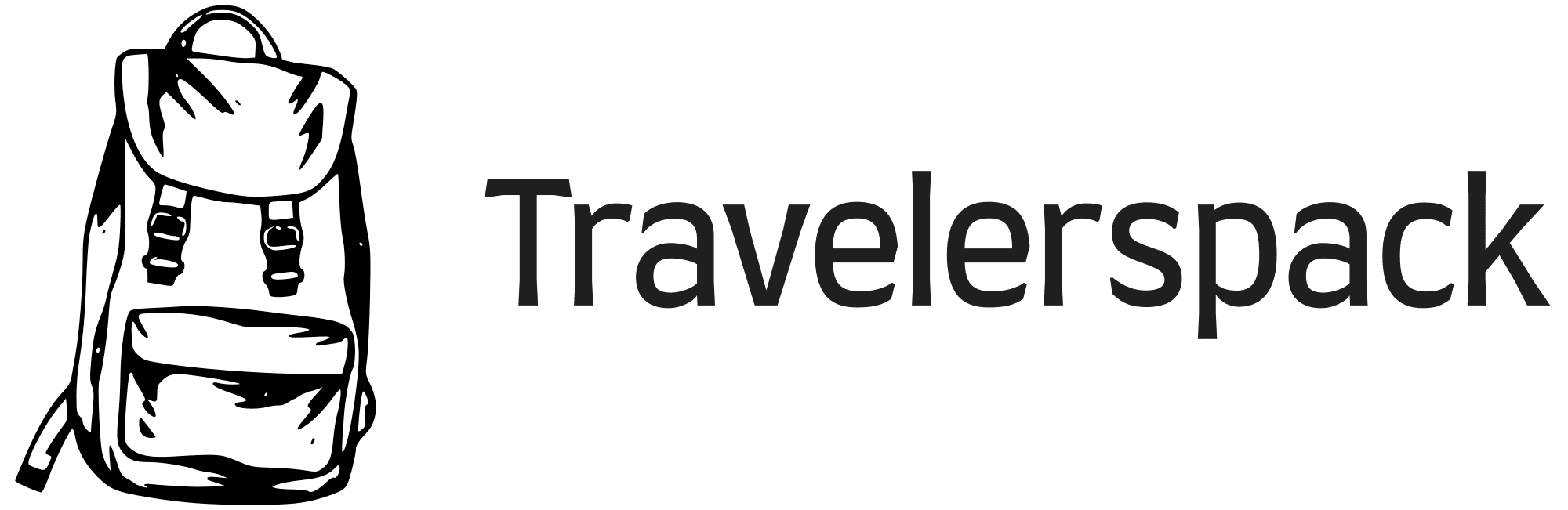 travelerspack high resolution logo grayscale transparent