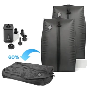 17L travel vacuum compression storage bag with air pump for suitcase and backpack packing