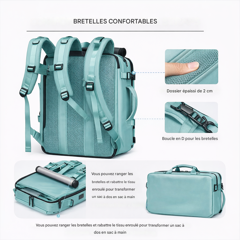 breathable shoulder strap